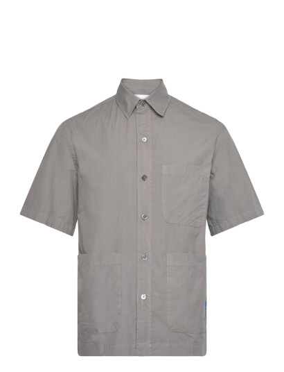 Garment Project Short Sleeved Shirt   Charcoal   Grey   XS