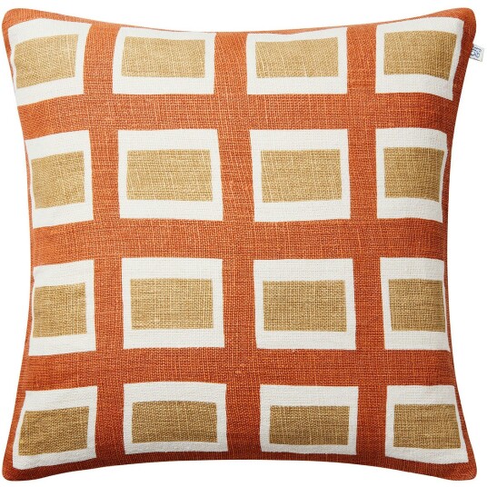 Chhatwal & Jonsson Hira putetrekk 50x50 cm Apricot Orange/Khaki