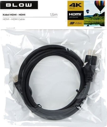 Blow Hdmi Til Hdmi Kabel 1,5 M Svart 92 661#