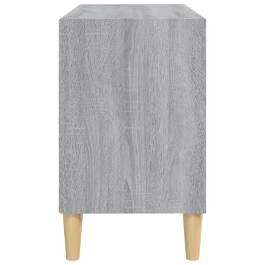 vidaXL TV-benk med ben i heltre grå sonoma eik 69,5x30x50 cm vidaXL TV-benk med ben i heltre grå sonoma eik 69,5x30x50 cm