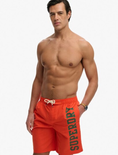 Superdry Logo 19 Boardshort Orange M Superdry Logo 19 Boardshort Orange M