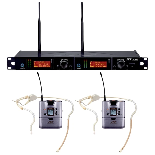 Jts Uf-20r/cm-214t Trådløst System 2-Kanals Trådløst System M/2 Hodebøyler