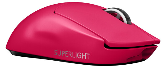 Logitech PRO X SUPERLIGHT Trådløs Gamingmus Magenta - 5 Knapper, Optisk