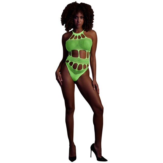 Ouch! Glow in The Dark Neongrønn Body - Green - 