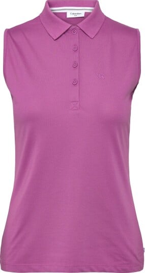 Calvin Klein Golf S/Less Peformance Cotton Pique Polo Pink L