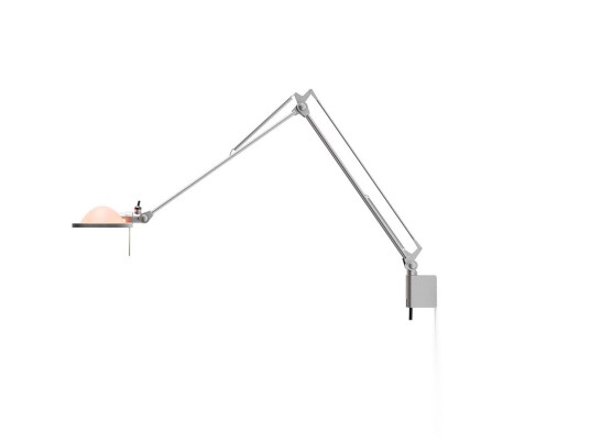 Luceplan Berenice Vegglampe 45x45 Pink Glass/Alu