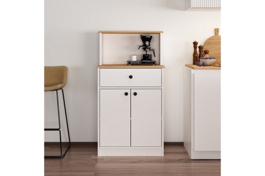 Hemi Kommode 64 cm Hvit/Brun