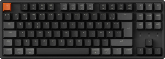 Keychron K8 V2 RGB Trådløst og Kablet Gamingtastatur med Nordisk Layout og Super Brown Brytere