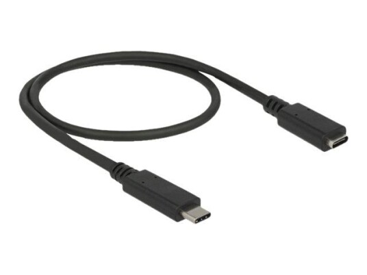 Delock USB type C-forlengelseskabel - 24 pin USB-C til 24 pin USB-C - 50 cm