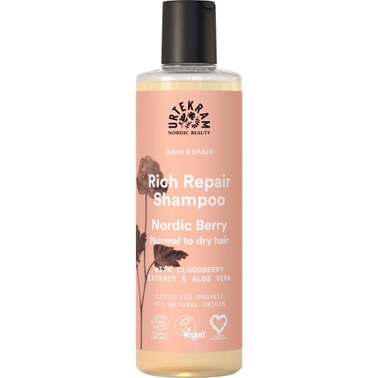 Urtekram Nordic Berry Shampoo 250 ml med Multebær og Aloe Vera
