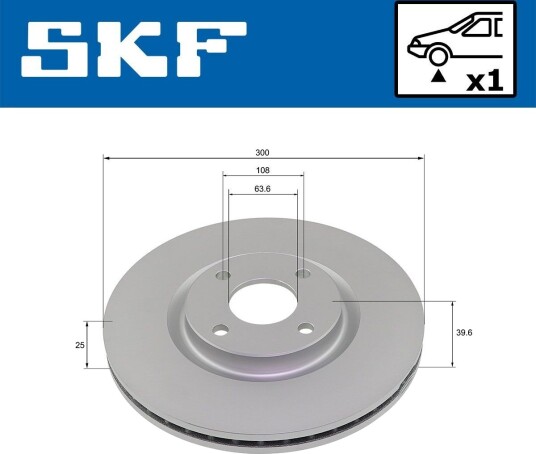SKF VKBD 81354 V1 Bremseskive