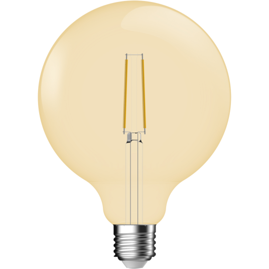 Nordlux DEKORPÆRE E27 G120 KLASSISK GLOBE 5,4W DEMPET GULL