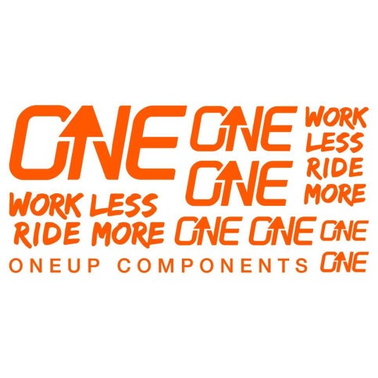 OneUp Components Klistremerker Oransj OneUp Components Klistremerker Oransj