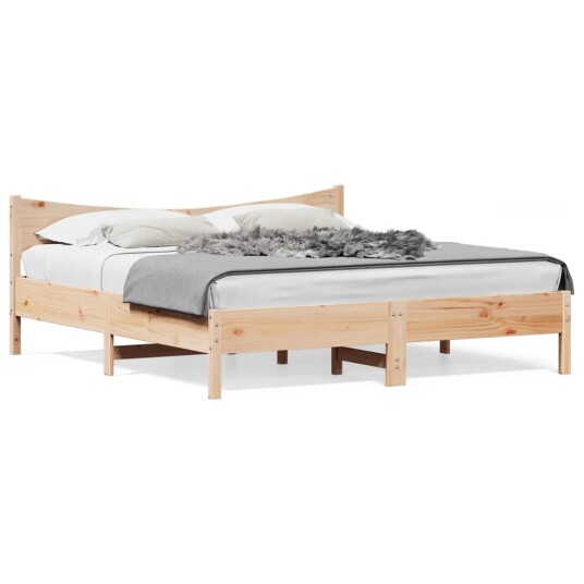  Sengeramme med hodegavl 180x200 cm heltre furu 8721012454620