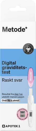 Metode Raskt svar digital graviditetstest 1 stk