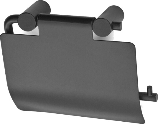 Habo 1368 Toalettpapirholder Med Lokk Sort