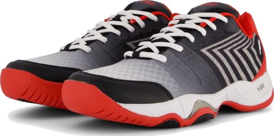 Prince T22 Lite Allcourt Tennis  og padelsko herre Gray/Red/White/Black 46