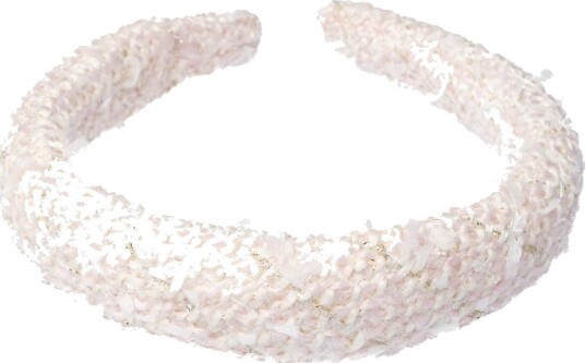 DARK Tweed Hair Band Broad Pale Rose