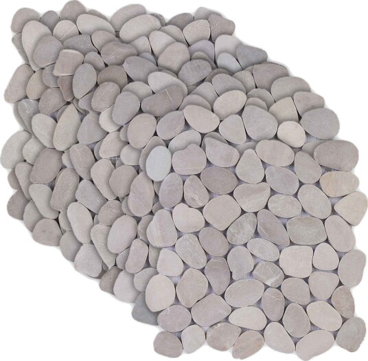 vidaXL Pebble Fliser Gråbrun 30 x 30 cm Elvestein