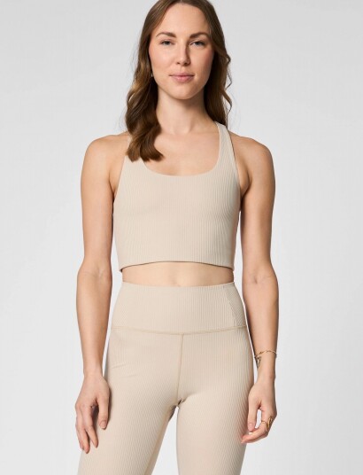 Girlfriend Collective Rib Paloma Bra Beige S