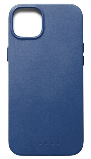 Mujjo iPhone 14 Leather Deksel - MagSafe Kompatibel - Blå