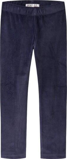 Name It Leggings - Velour velour - NmfVeloa - Evening Blue - Name It - 1½ år (86) - Leggings - Marineblå