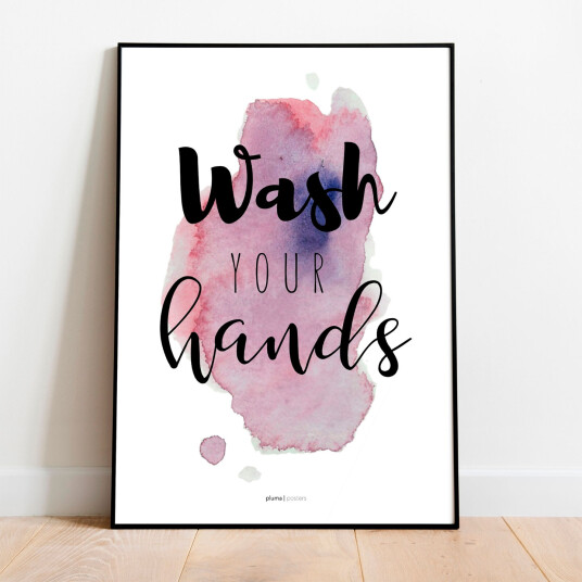 Wash your hands - Lilla av Pluma Posters Wash your hands - Lilla av Pluma Posters