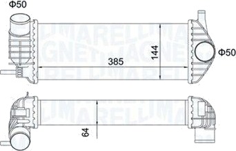 Intercooler MAGNETI MARELLI 351319204480
