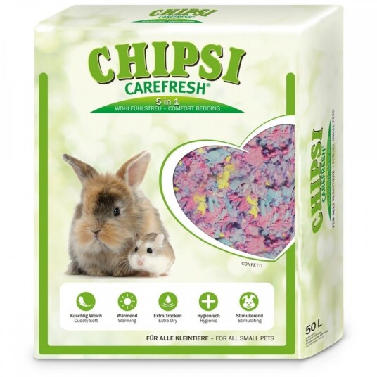 Carefresh Chipsi Konfetti Burstrø (50 L 5 kg)