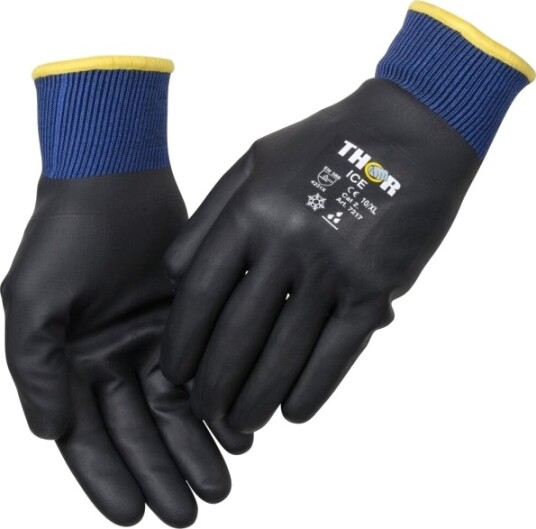 Thor Heldyppet Nitrilhanske Ice Svart XL 12 Stk