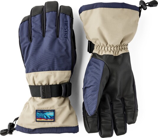 Hestra Gauntlet Sr. 5 Finger Dark Navy/Beige 9 Hestra Gauntlet Sr. 5 Finger Dark Navy/Beige 9