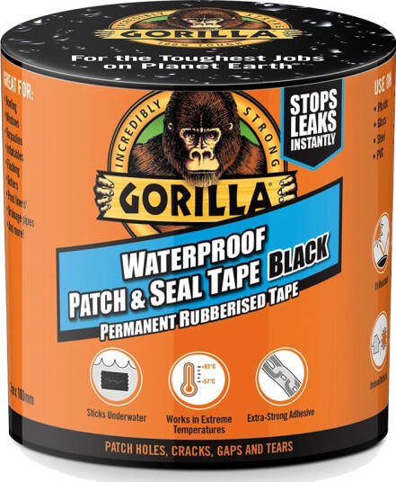 Gorilla Waterproof Patch&Seal Tape - Sort Gorilla Waterproof Patch&Seal Tape - Sort