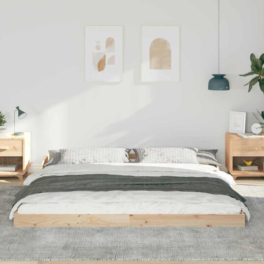 Sengestamme Brun 180 x 220 cm Heltre furu