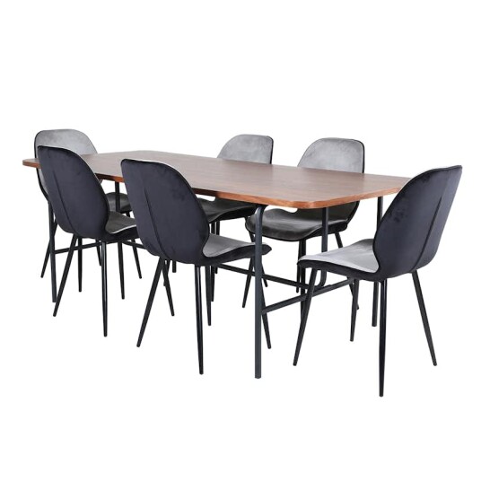 Venture Home Spisegruppe Venture Home Chicago Spisebord og Elisa Spisestol GR22395