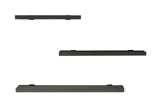 Vegghylle Jakor 2x30 cm 3 pk Antrasitt