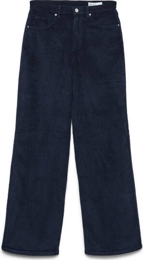 Vero Moda Vmtessa Hr Wide Corduroy Pants Ga Noos   NAVY BLAZER   30 x 32
