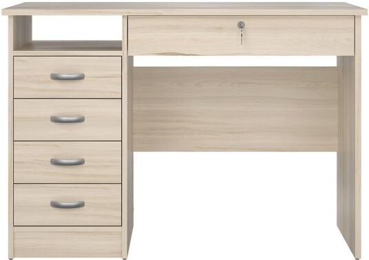 FunctionPlus skrivebord 5 skuffer 1 hylle Jasmund.