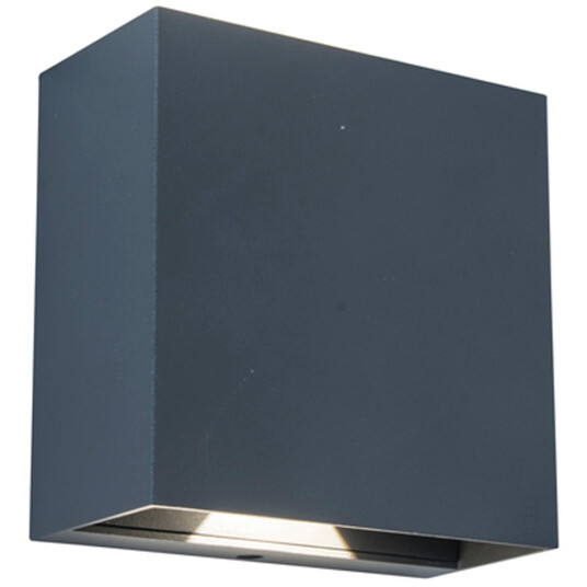 LUTEC ARCHITECTURAL GEMINI BEAMS MØRK GRÅ VEGGHENGT LAMPE