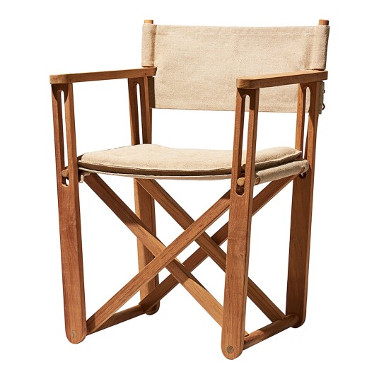 Skargaarden Kryss Lounge Chair Canvas Natur