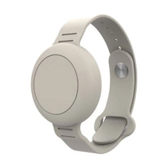 Ofkoz vanntett armbånd for Apple AirTag i justerbar silikon Beige Ofkoz vanntett armbånd for Apple AirTag i justerbar silikon Beige