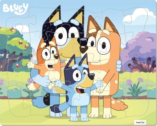 Bluey Bluey Framed Cardboard Puzzle Family Multi/patterned ONE SIZE