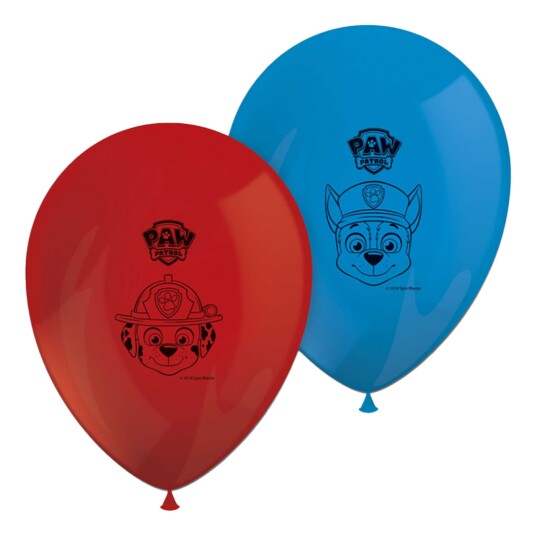 Globos Europe Lateksballonger Paw Patrol Rød/Blå - 8-pakning