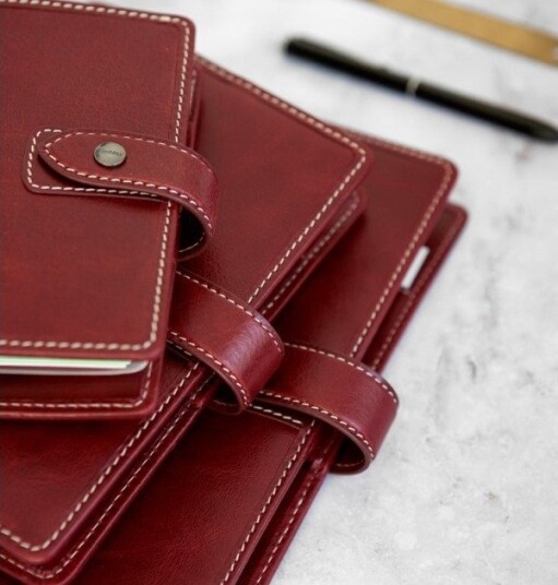 Filofax System Calendar Malden Personal Burgundy