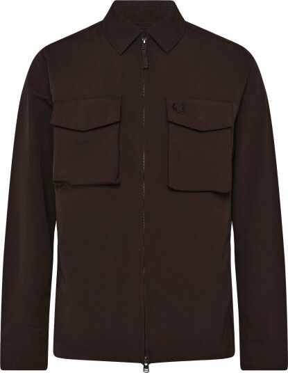 Fred Perry Ripstop Pocket Overshirt RICH BROWN XXL Fred Perry Ripstop Pocket Overshirt RICH BROWN XXL