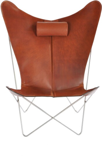 Ox Denmarq Ox Denmarq Ks Chair Stainless Steel Frame Leather: Cognac Lenestoler Dennis Marquart Brun Lær/metall