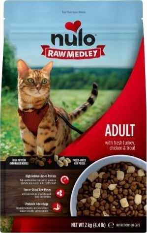 Nulo Cat Adult Raw Medley Fresh Turkey Chicken & Trout 2 kg