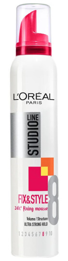 L'Oréal Paris Studio Line Fix & Style Fixing Mousse Ultra Strong 200 ml Hårstyling L'Oréal Paris Studio Line Fix & Style Fixing Mousse Ultra Strong 200 ml Hårstyling