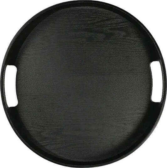 Sagaform Hanna Round Tray - Black - ONE SIZE Sagaform Hanna Round Tray - Black - ONE SIZE