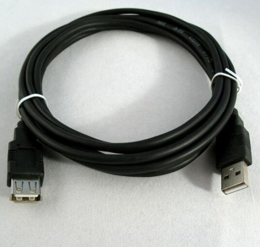 Usb-Logo Kabel Usb-A Til Usb-A 3 M Svart