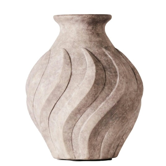 Dusty Deco Swirl Vase Liten Grå Dusty Deco Swirl Vase Liten Grå